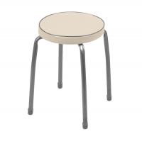 Табурет Nika Фабрик-2 круглый, слоновая кость (ТФ02)