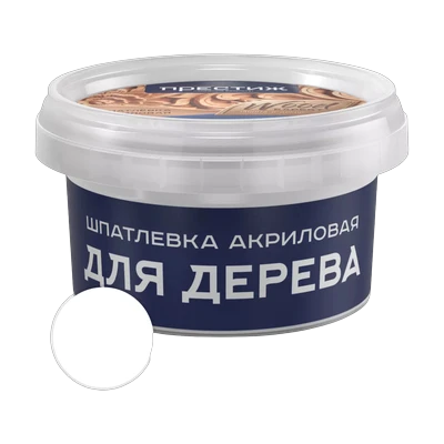 Шпатлевка Престиж по дереву акриловая, белый 0,3 кг