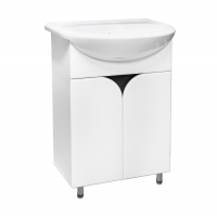 Тумба Santrek Стайл 60 + умывальник Уют 60, 2 дверки