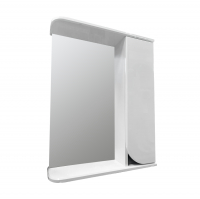 Шкаф - зеркало Стайл 550 правое, белый