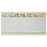 Карниз Ажур 2-х рядный 2,6 м, Белое золото (прямой)