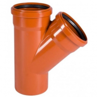110мм Тройник 110х45° наружный
