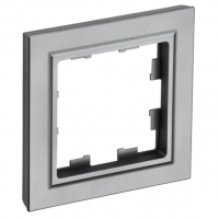 Рамка IEK BRITE 1-местная, сталь