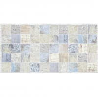 Панель ПВХ листовая Плитка Мрамор голубой 964х484 мм
