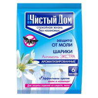 Антимоль шарики Чистый дом 40 г