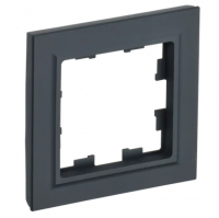 Рамка IEK BRITE 1-местная, графит