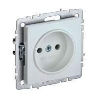 Розетка IEK Brite 1-местная б/з скрытой установки без рамки, жемчуг (BR-R10-10-K36)