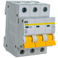 Автоматический выключатель IEK ВА47-29 3р 40А