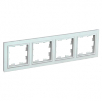 Рамка IEK BRITE 4-местная, жемчуг