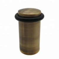  Ограничитель дверной большой плоский, бронза