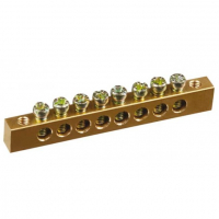 Нулевая шина для распределения щита, 8 соединений (крепление по краям)