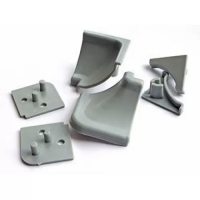 Фурнитура для столешницы 25х25 мм, серый вогнутый комплект