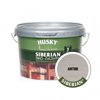 Эко-лазурь для дерева Husky Siberian полуматовая, антик (2,5 л)