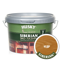 Эко-лазурь для дерева Husky Siberian полуматовая, кедр (2,5 л)