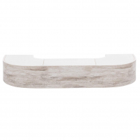 Карниз Винтаж 2-х рядный 2,4 м, Дуб монтана (прямой)