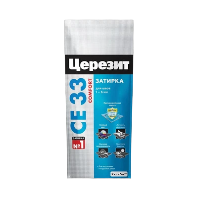 Затирка  Ceresit CE33 S №01, белый (5 кг)