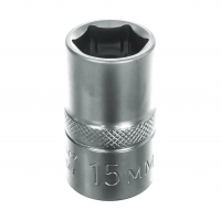 Головка торцевая Дело Техники 15 мм 6-гранная 1/2" (620015)