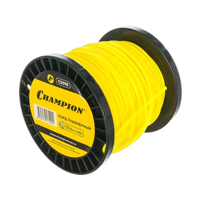 Леска для триммера Champion 3 мм звезда 60 м