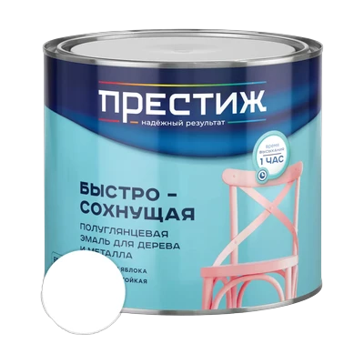 Эмаль акриловая Престиж с ароматом яблока,  белая 1,9 кг
