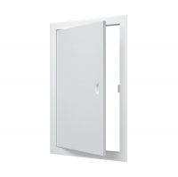 Лючок металлический 30х50 см с ручкой, белый (ЛТ3050М)