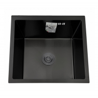 Мойка врезная Diadonna DS4444B нержавеющая сталь, черная