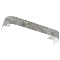 Карниз Венециано 2-х рядный 3 м, Серый шелк (с поворотом)