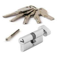 Цилиндровый механизм (личинка)  70 мм  Avers ZМ-70-C-CR ключ/вертушка,хром