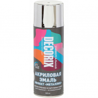 Эмаль аэрозольная Decorix металлик, серебро (520 мл)