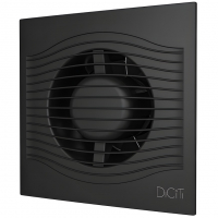 Вытяжной вентилятор Diciti Slim 4C Matt Black 100 мм, черный