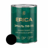 Эмаль алкидная ПФ-115 Erica, черная 0,8 кг