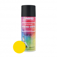 Краска-спрей аэрозольная ABRO акриловая, желтая 226 г/272 мл