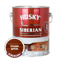 <b>Пропитка</b> для дерева Husky Siberian полуматовая, красное дерево (2,7 л)