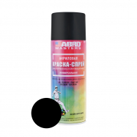 Краска-спрей аэрозольная ABRO акриловая, черная матовая 226 г/272 мл