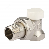 Клапан запорно-балансировочный Stout 1/2" нижний, угловой