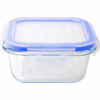 Контейнер 0,8 л "CRISTALLINO" жаропрочное стекло, с крышкой