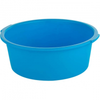 Таз 10 л пластиковый круглый с ручками, особопрочный