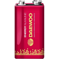 Элемент питания Daewoo Energy Alkaline 6LR61 крона (1 шт)