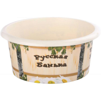 Таз 10 л пластиковый круглый, Русская Банька