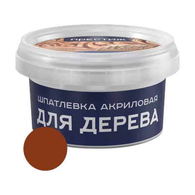Шпатлевка Престиж по дереву акриловая, красное дерево 0,3 кг