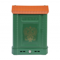 Ящик почтовый Цикл Премиум с металлическим замком, зеленый