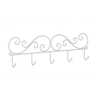 Вешалка настенная ЗМИ Кружева 5, белый (ВН76Б)