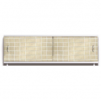 Экран для ванны Оптима 1,7 м пластиковый, Плитка бежевая