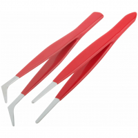 Пинцеты с ПВХ ручкой, FIT (2 шт)