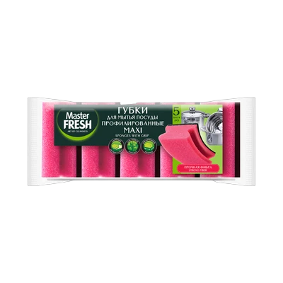 Губки для посуды Master Fresh Maxi 5 шт