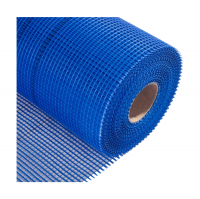 Сетка строительная 5х5 мм фасадная 1 х 20 м, синяя