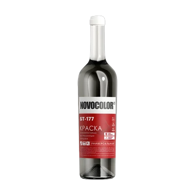 Краска Novocolor БТ-177 серебрянка 0,5 л