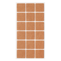 Подпятник фетровый 35х35 мм, квадрат (18 шт)