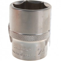 Головка торцевая  6-гранная 24 мм, под квадрат 1/2", Дело Техники