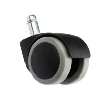 Опора колесная ø50 мм штырь, обрезиненная 