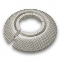 Обвод для труб Идеал 25-34 мм, Ясень серый (2 шт)